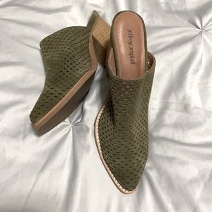 Jeffrey Campbell leather mules